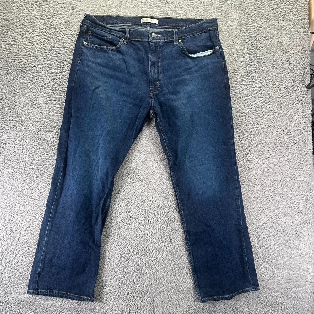Signature by Levi's Jeans Mens 40x30 Blue Cotton Denim Straight Relaxed Stretch